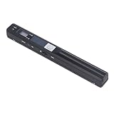 Tragbarer Scanner HD 900DPI -Farbstab für Dokumente Fotos Quittung 8.27 Zoll A4 Home Travel Office (Black)