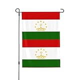 Flagge von Tadschikistan, doppelseitig, lebendige Terrassenbanner, 71,1 x 101,6 cm, für Sommergrills und Picknicks