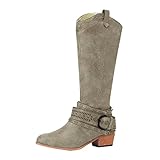 Damen Kurz Retro Stiefeletten - Herren Winter Barfußschuhe Viktorianische Stiefeletten Casual Langschaft Outdoor, Herbst Winter Breite Füße Warme Thermostiefel Fahrrad rutschfeste Gartenstiefel