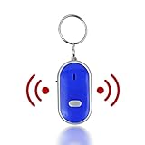 Sonew Schlüsselfinder, Gerät zur Kontrolle von Sprachverlust, Schlüsselfinder mit Pfeife, Schlüsselbund Suchgerät für Haustiere, Schlüssel, Koffer(Blau)