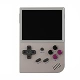 ANBERNIC RG35XX Retro Handheld Spielekonsole, 20+ Emulatoren für PSP, PS1, GBA, GBC usw. Mit eingebauten 5400+ Spielen, Grau