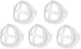 ACCROL 5/10 PCS 3D Maskenhalterung Maskenhalter, Halterung für Masken, Stützrahmen, Innenkissen für Masken, Lippenstift Schutz Ständer Gesicht (Size : 5 PCS)