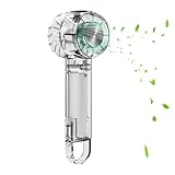 Generisch Hand Fan, 2.13x1.97x6.57 Inches Rechargeable Makeup Fan with Cold Compress, 2000mah Battery-Powered, 3 Speeds Silent Air Circulation for Travel, Outdoor Camping