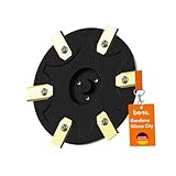BEOS® Premium Mähroboter Tuning - Drehscheibe kompatible mit Gardena City - Messerteller für 6X Klingen - glasfaserverstärkte Messerscheibe – Ø 142 mm
