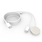 isheep 2-in-1 USB C Schnellladekabel für Apple Watch/iPhone/Airpods.Watch Charging Dock