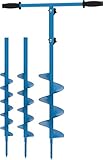 Güde 94415 Handerdbohrer GH 80-150 3IN1 (im Lieferumfang drei verschiedene Bohraufsätze) Blau 68 x 23 cm