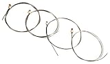 Classic Cantabile KB44 Kontrabass Saiten (Strings, für 4/4 Größe, rund gewickelt, jede Saite in beschrifteter Einzelhülle)
