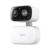 TP-Link Tapo C206 Mini-Überwachungskamera mit Aufzeichnung, 1080p, 360°-Abdeckung für Innen- und Außenbereich, KI-Erkennung und Benachrichtigungen, microSD-Karte bis 512 GB, 105,3 × 77,8 × 69,8 mm