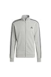 adidas, M 3S Ft Tt Ts, Trainingsanzug, Mittel Grauer Heather/Schwarz, L, Mann