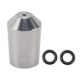 milk steamer wand, Kaffeemaschinendüse Dampfstabspitze Tragbarer weicher Milchschaum Rostfreier Edelstahl Einfache Reinigung for Maker for Zuhause,for easy diy(Single hole)
