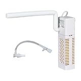 Aquariumfilter, Aquarium-Siebpumpe, waschbarer Filterschwamm, Fischtank, verstellbares und vielseitiges Design, einfach zu bedienen, 14,5 x 3 x 3,2 cm, für die Wartung von Aquarien