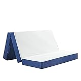 10,2 cm große Memory-Foam-Klappmatratze – Einzelbettauflage mit atmungsaktivem Bezug, tragbare und leichte Bodenmatratze für Gäste, Reisen und einfache Lagerung (volle Größe)