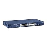 NETGEAR GS724T 24 Port Gigabit Ethernet LAN Switch Smart (Netzwerk Switch Managed mit 2x 1G SFP, Desktop oder 19 Zoll Rack-Montage, ProSAFE Lifetime-Garantie)