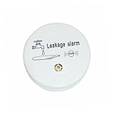 Tofficu 2 Stück Wasserimmersionsmelder Eintauchen Dein Monitor Wasserlecksensor Bad Alarmalarm Alarm zur Erkennung von Wasserlecks Feuchtigkeitsdetektoren für zu Hause Weiß