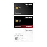 Ultra Secure Crypto Hardware Wallet – 2 Stück | Crypto Wallet Cold Storage for Bitcoin, Ethereum, Nfts & More | Biometrische Kopplung, verschlüsselte NFC Tap-To-Sign | Bonus FIDO2