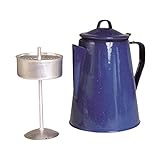 Mil-Tec Unisex – Erwachsene Emaille M.Percolator Kaffeekanne, Blau, Einheitsgröße