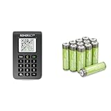 REINER SCT tanJack Photo QR I Chip chipTAN-Tan Generator für Online Banking & Amazon Basics AA-Batterien mit hoher Kapazität, wiederaufladbar, 2400 mAh, vorgeladen, 12 Stück