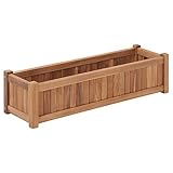 Hochbeet 100x30x25 cm Massivholz Teak,jiangboyue-48968