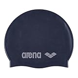 ARENA Unisex – Erwachsene Classic Youth Silicone Swim Cap For Boys And Girls Schwimmkappe, Denim-Silver (71), Einheitsgröße EU