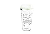 Glasslock, Shaker mit transparentem Deckel und Sieb, 450ml (mit Salatdressing Rezepten)