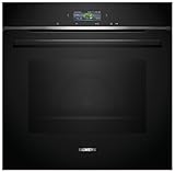 Siemens HB774G1B1, iQ700 Smarter Einbau-Backofen, 60 x 60 cm, Made in Germany, Schwarz, activeClean Pyrolyse & humidClean Hydrolyse, Air Fry, Automatikprogramme, Farbiger Touchscreen