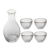 BXBFH Sake Pot Set Weinflasche Hip Flaschen Sake Cup Wein Jinbian Wodka Sake Cup Set Weinglas Set Bar