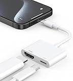 HDMI Adapter für iPhone iPad, USB C auf HDMI Adapter, 4K HD Video und Audio Sync Bildschirmkonverter Kompatibel mit iPhone 15 16/iPhone 15 16 Pro Max, iPad Pro, Samsung Galaxy S24, MacBook Pro/Air