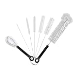 Flaschenbürsten-Set – 7 Stück Bürste für Strohhalme und Fläschchen | Flexible Mehrzweck-Bürste für Trinkhalme mit schmalem Hals