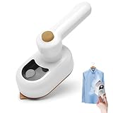 Idota Dampfbügeleisen Mini, Reise Bügeleisen, Reisebügeleisen Mini Leicht Dampfbügeleisen Reise, Mini Bügeleisen Antihaft Bügelsohle, Schnelles Aufheizen, mit 50ml für Zuhause und Unterwegs (Weiß)