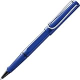 Lamy safari blue Tintenroller – zeitlos klassicher Stift mit ergonomischem Griff & Strichbreite M - Gehäuse aus robustem ASA-Kunststoff – mit Tintenrollermine M 63 in schwarz