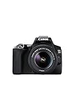 Canon EOS 250D Digitalkamera - mit Objektiv EF-S 18-55mm F4-5.6 IS STM (24, 1 Megapixel, 7, 7 cm (3 Zoll) Vari-Angle Display, APS-C-Sensor, 4K, Full-HD, DIGIC 8, WLAN, Bluetooth), schwarz