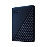 WD My Passport for Mac externe Festplatte 2 TB (mobiler Speicher, USB-C-fähig, herunterladbare Software, Passwortschutz, Mac kompatibel, einfach einzusetzen) mitternachtsblau