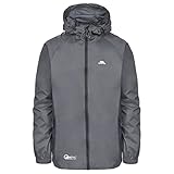 Trespass Unisex Erwachsene Qikpac Jacket Kompakt Zusammenrollbare Wasserdichte Regenjacke, Grau (Flint), XL