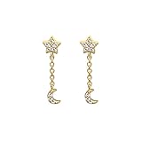 Moon Hoop Ohrringe exquisit ilage Piercing für Wen Schmuck Pendientes