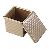 PETSTIBLE Quadratische Kastenform mit Deckel, Toastform, Brotform, Kastenform, hohe Härte und Haltbarkeit, mit Deckel, antihaftbeschichtet