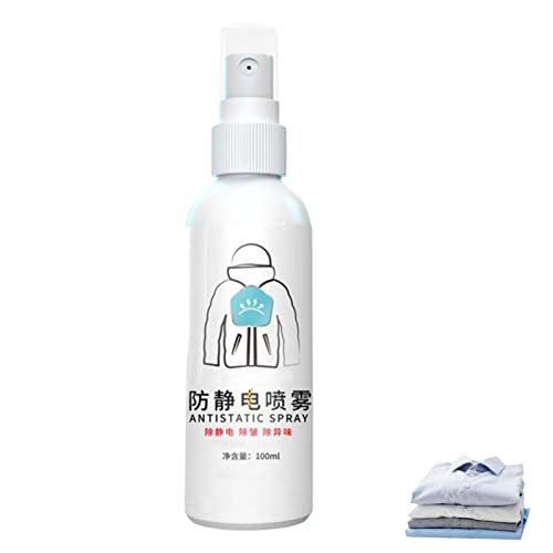 Bagalqio Antistatisches Kleiderspray | Mehrzweck-Antistatik-Spray für Kleidung - Hocheffiziente Antistatik-Sprays für statische Elektrizität im Haar, Bettwäsche, Sofastoffe