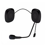 SHINEOFI 1 Stück Motorradhelm Bt Wireless Kopfhörer mit Mikrofon In Ear Design für Hochwertige Klangqualität für Motorradreisen Schwarz