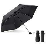 Vicloon Regenschirm, Mini Umbrella Leicht,Taschenschirm, faltender Visier-Sonnenschutz-Regenschirm Im Freien UV-faltender Regenschirm,klein,leicht & kompakt,190g