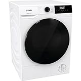 Gorenje DHNA92/DE 9kg Wärmepumpentrockner, 59,5 cm breit, 15 Programme, Knitterschutz, LED Display, Kindersicherung, Feuchtesensor, weiß