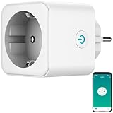 Luminea Home Control Zeitschaltuhr: WLAN-Steckdose, Matter-zertifiziert, Energiekostenmesser, App, 16 A (Strommessgerät-Steckdose, Matter-kompatible WLAN-Steckdose)