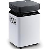 Lapsight 50L/Tag Smart Luftentfeuchter mit Pumpe: Gewerblicher Luftentfeuchter mit Display, 24-Stunden-Timer Raumentfeuchter zum Trocknen von Wäsche, 8L Wassertank Bautrockner Keller zu Hause
