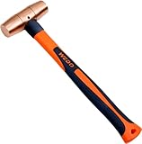 WEDO Fäustel, Vorschlaghammer, 225 g, Kupferhammer, Schlägerhammer, Fiberglas-Hammer, Länge 280 mm