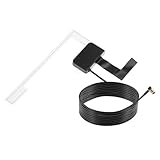 QWORK® DAB Autoradio Antenne mit SMB Adapter und 3 m Verlängerungs - An der Front- oder Heckscheibe Anbringen