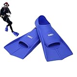 Schnorchelflossen | leichte und leistungsstarke kurze Flossen | Palau verstellbare Flossen | offene Ferse Schwimmflossen zum Schnorcheln, Tauchen oder Schwimmtraining für Erwachsene, Männer, Frauen
