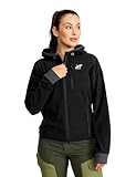 RevolutionRace Trekker Hoodie für Damen, perfekt für Wanderungen und Outdoor-Abenteuer, Black/Anthracite, M