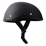 Halbhelme Motorradhelm, Retro Halbschalenhelm Halbschale Roller-Helm Scooter-Helm Mit Einstellbar Schnellverschluss Gurt für Bike Cruiser Chopper Moped Scooter