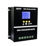 Y&H 100A MPPT Solarladeregler 12V 24V 36V 48V LCD Display Batterie Intelligenter Regler Max 100V Eingang Dual USB für Blei-Säure/Lithium