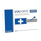 VIAFORTE Sofort - 20 Kapseln - Für den aktiven Mann - Extra stark mit Tribulus Terrestris - Hochdosiert 600 Milligramm