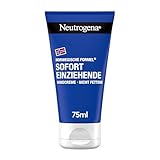 Neutrogena Sofort einziehende Handcreme (75ml), leichte & nicht fettende Feuchtigkeitscreme mit Glycerin + Vitamin E bei trockenen, rissigen Händen