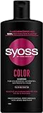 Syoss Shampoo Color (440 ml), Haarshampoo für colorierte, gesträhnte und gefärbte Haare, schützt bis zu 12 Wochen vor dem Verblassen, vegane Formel mit Tsubaki-Blüte